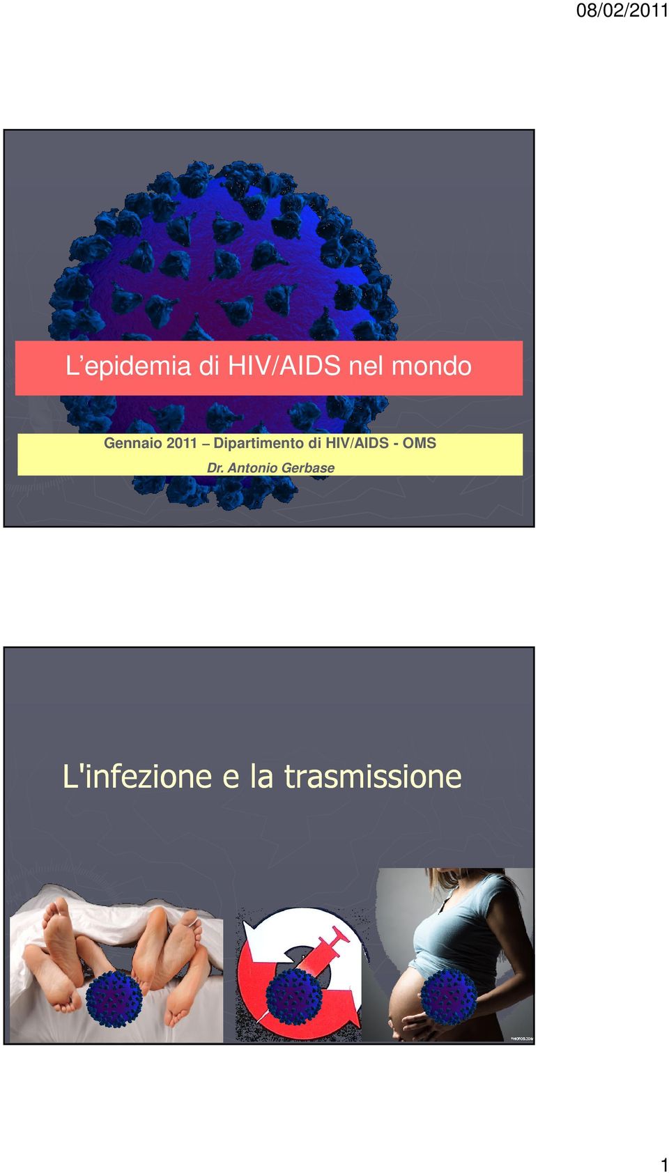 Dipartimento di HIV/AIDS - OMS Dr.