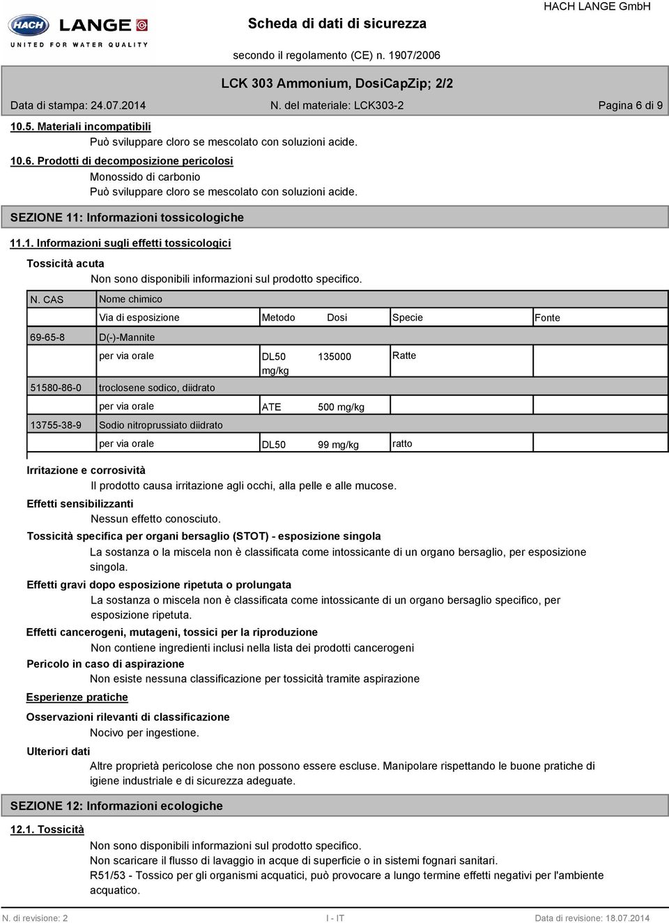 n sono disponibili informazioni sul prodotto specifico. N.