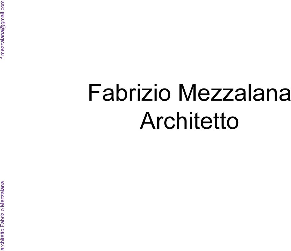 Architetto f.