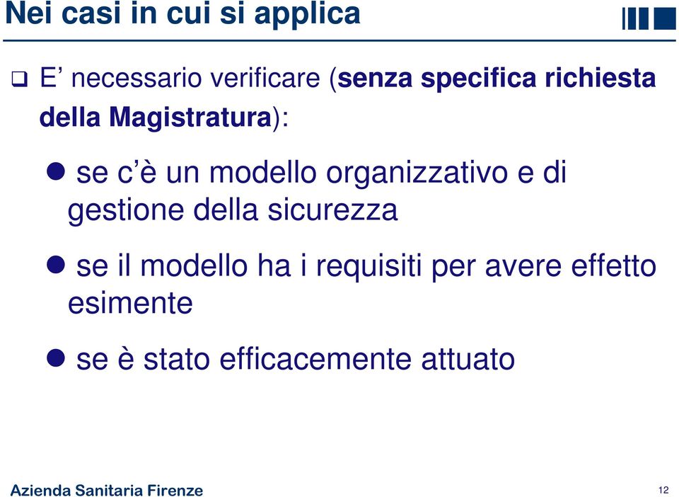 gestione della sicurezza se il modello ha i requisiti per avere