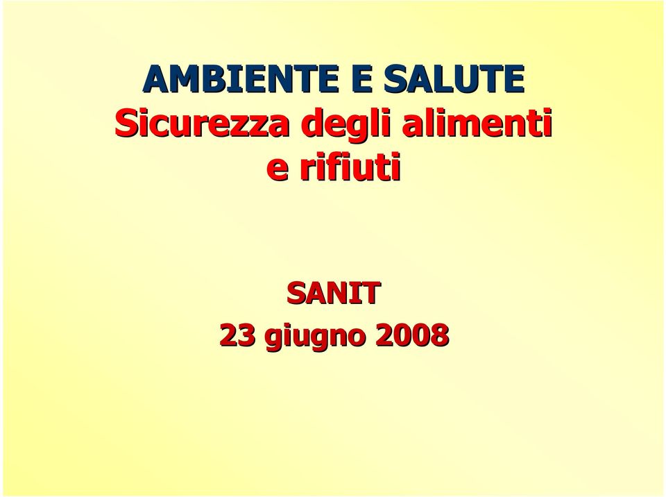 alimenti e rifiuti