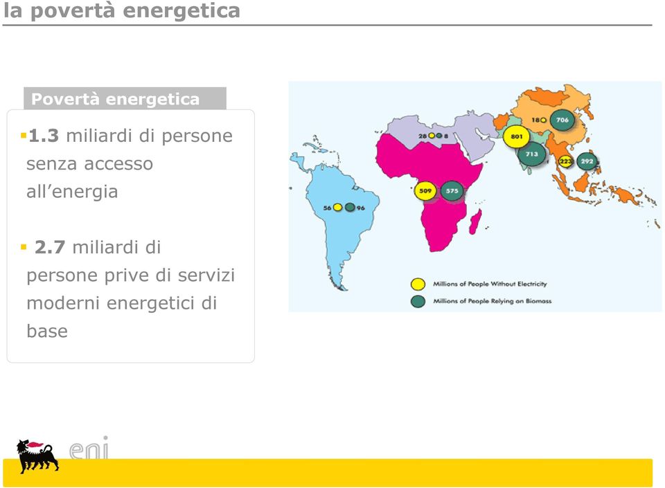 3 miliardi di persone senza accesso all