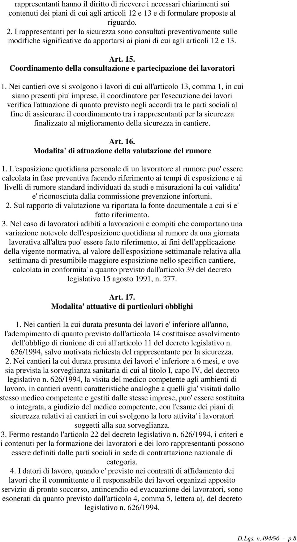 Coordinamento della consultazione e partecipazione dei lavoratori 1.