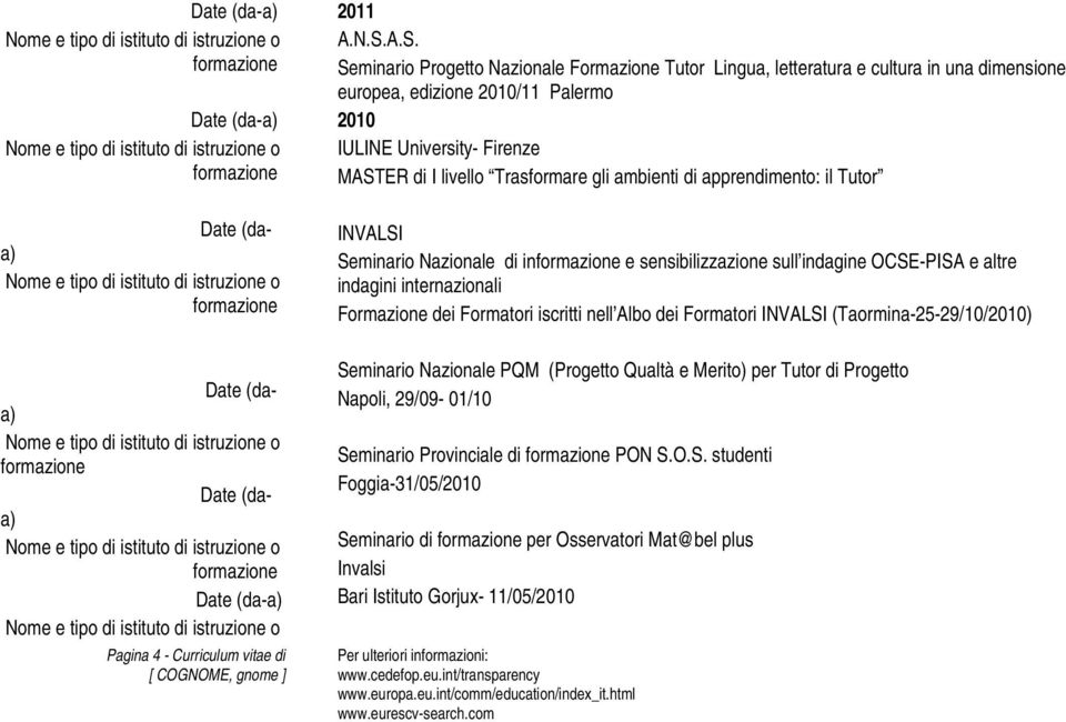 livello Trasformare gli ambienti di apprendimento: il Tutor INVALSI Seminario Nazionale di in e sensibilizzazione sull indagine OCSE-PISA e altre indagini internazionali