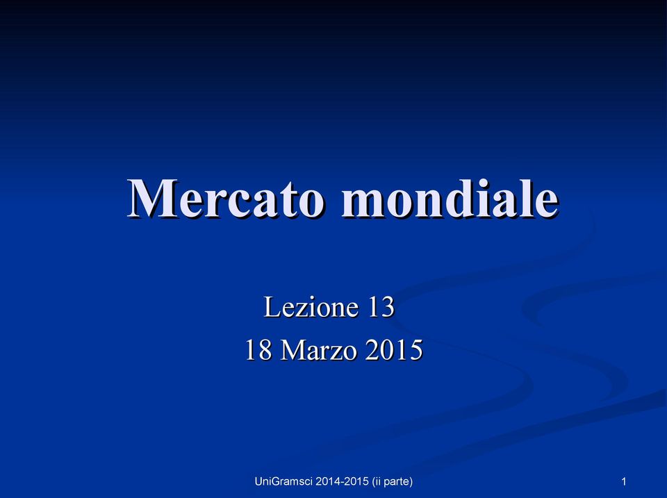 Lezione 13