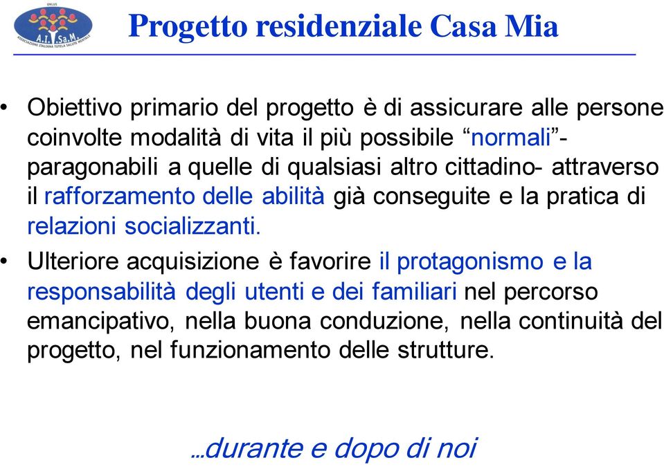 relazioni socializzanti.