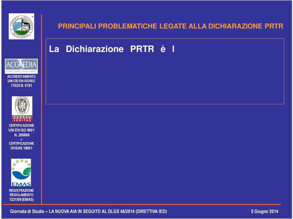 annuali in ARIA ACQUA Ncssità di dfinir corrttamnt i paramtri da ricrcar nll analisi