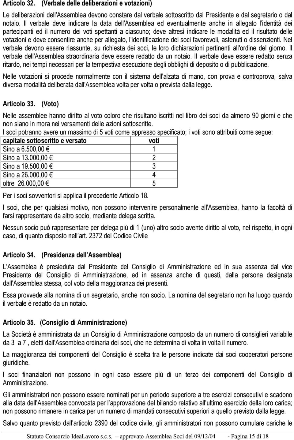 risultato delle votazioni e deve consentire anche per allegato, l'identificazione dei soci favorevoli, astenuti o dissenzienti.