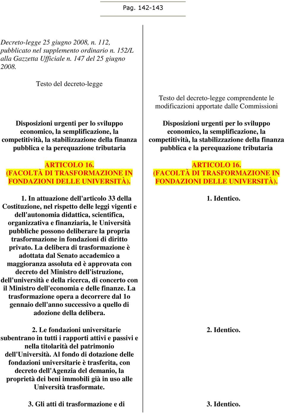 stabilizzazione della finanza pubblica e la perequazione tributaria ARTICOLO 16