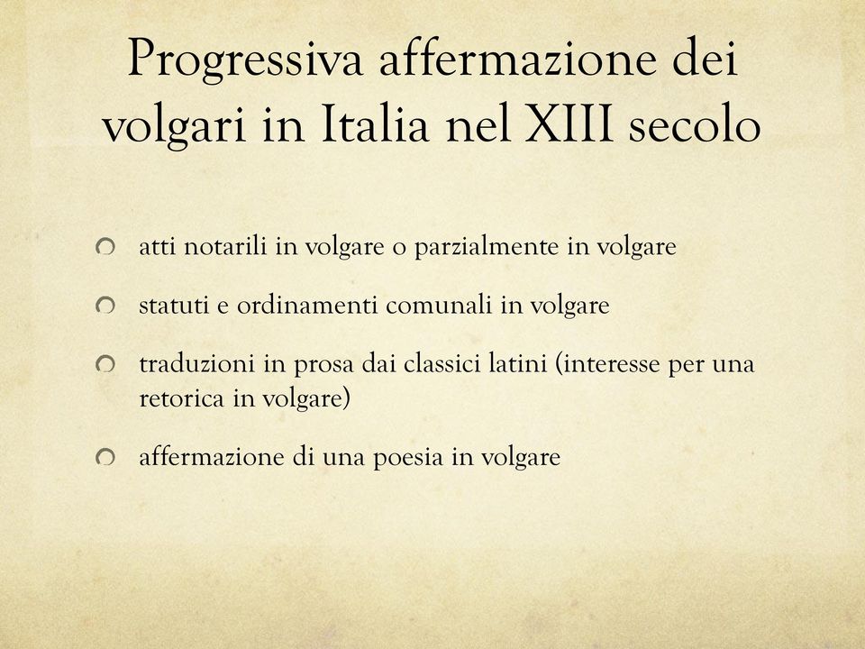 comunali in volgare traduzioni in prosa dai classici latini