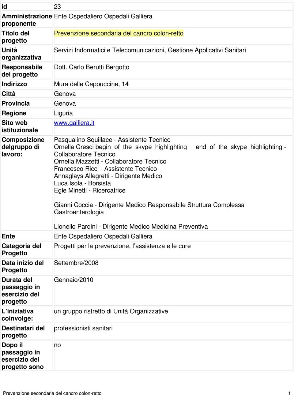 it istituzionale Composizione delgruppo di lavoro: Pasqualino Squillace - Assistente Tecnico Ornella Cresci begin_of_the_skype_highlighting end_of_the_skype_highlighting - Collaboratore Tecnico