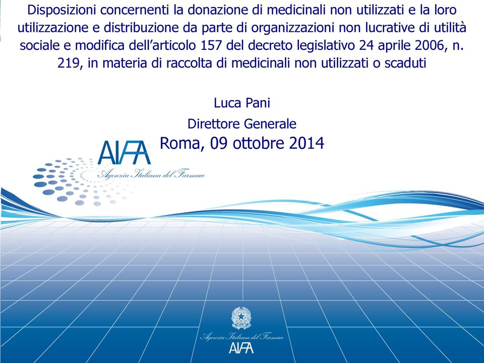 sociale e modifica dell articolo 157 del decreto legislativo 24 aprile 2006, n.