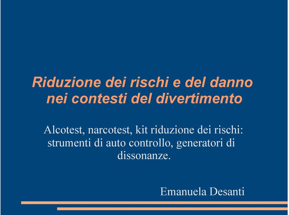 riduzione dei rischi: strumenti di auto