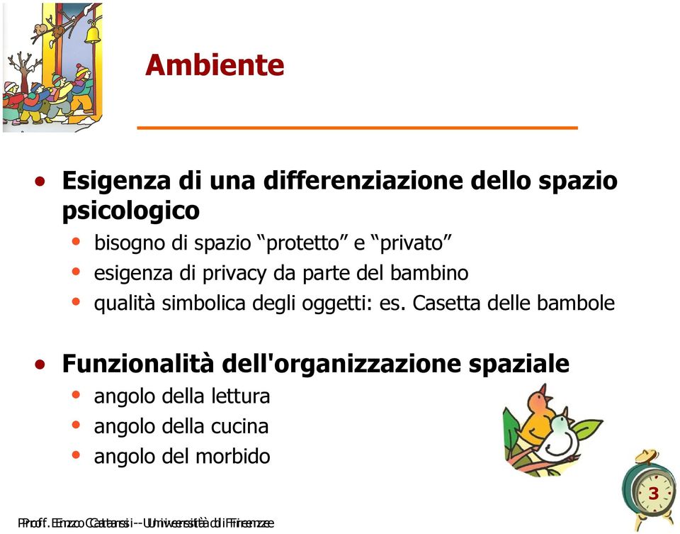 Casetta delle bambole Funzionalità dell'organizzazione spaziale angolo della lettura angolo