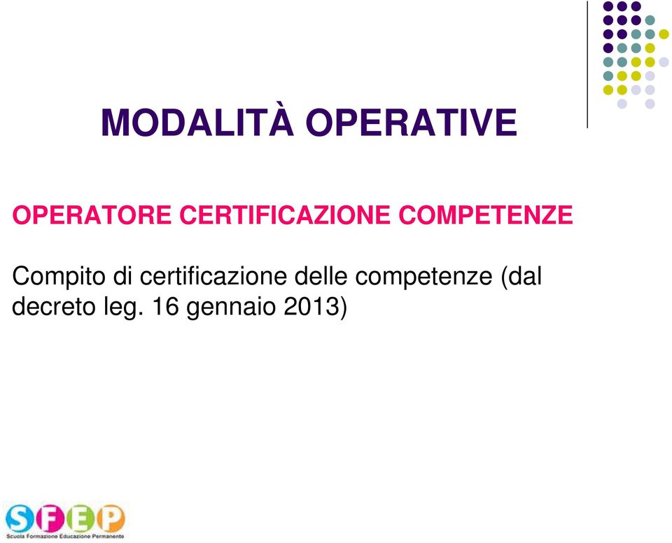 Compito di certificazione delle