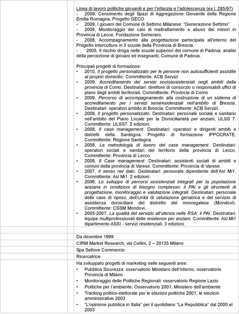 dei casi di maltrattamento e abuso dei minori in Provincia di Lecce, Fondazione Semeraro.