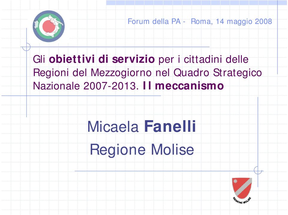 Regioni del Mezzogiorno nel Quadro Strategico