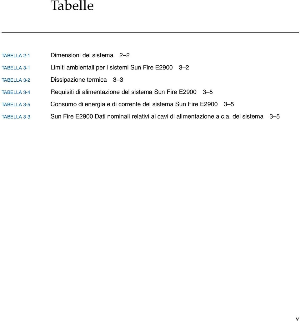 sistema Sun Fire E2900 3 5 TABELLA 3-5 Consumo di energia e di corrente del sistema Sun Fire