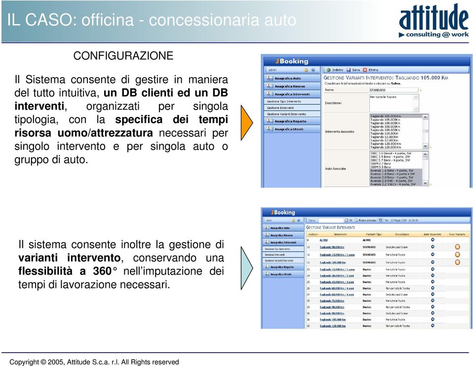 per singolo intervento e per singola auto o gruppo di auto.