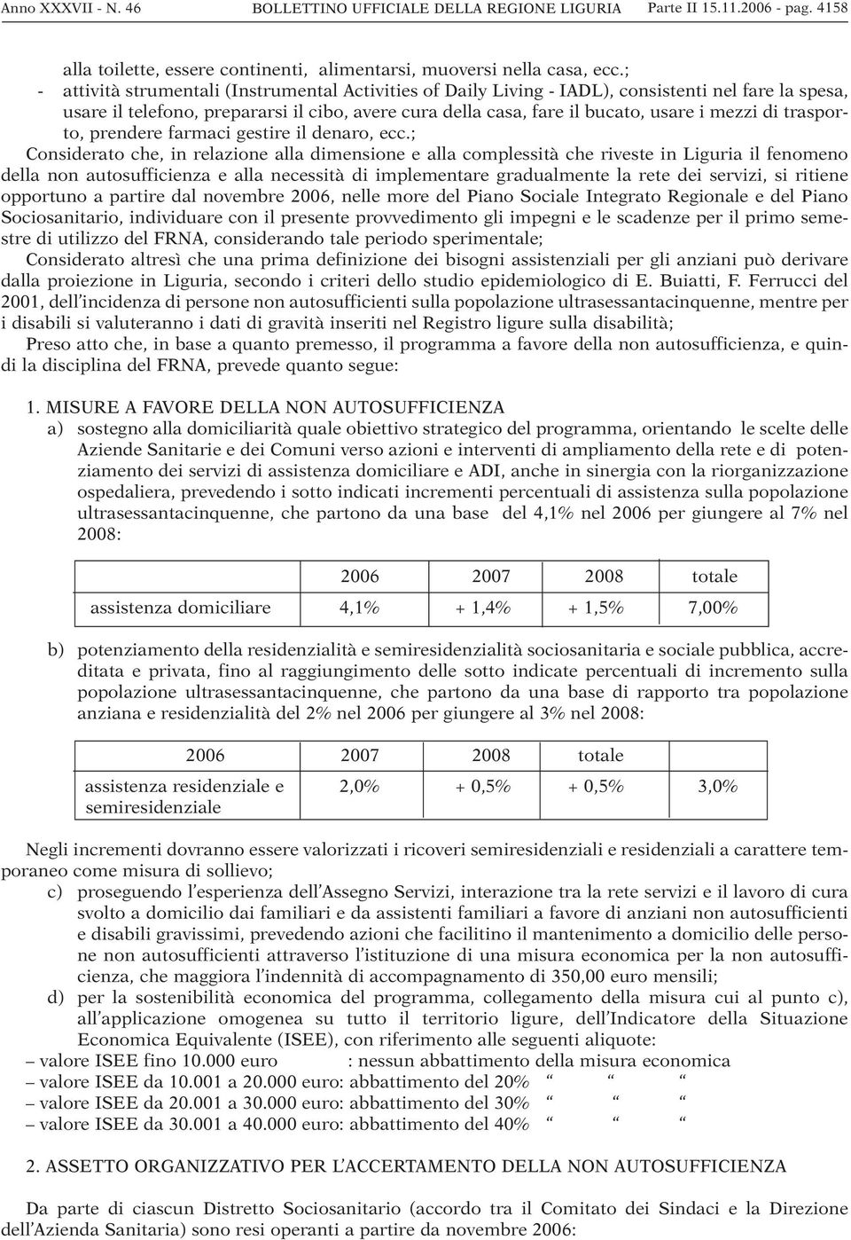 di trasporto, prendere farmaci gestire il denaro, ecc.