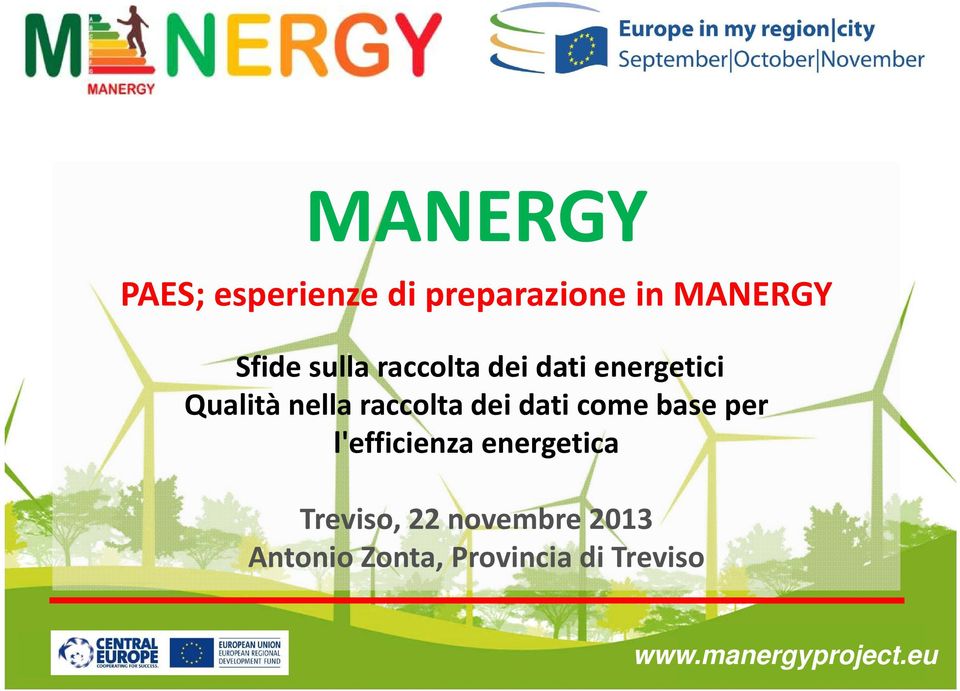 dati come base per l'efficienza energetica Treviso, 22
