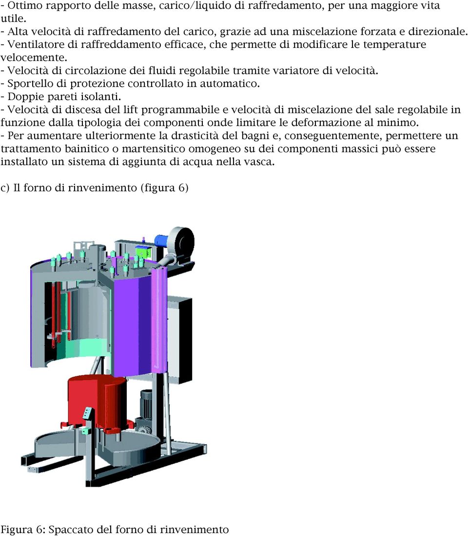 - Sportello di protezione controllato in automatico. - Doppie pareti isolanti.