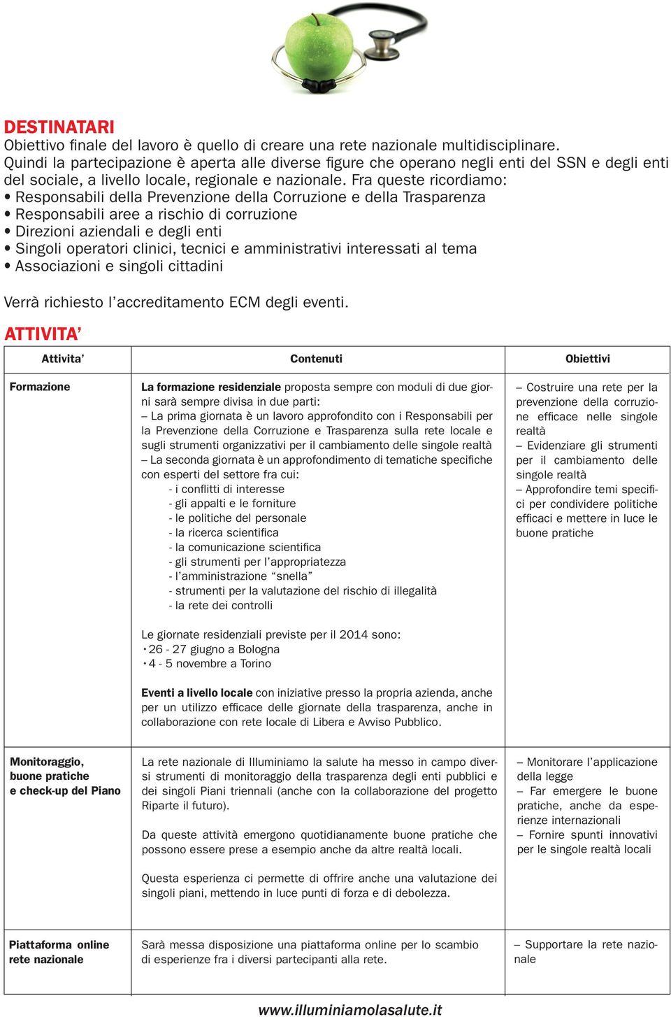 Fra queste ricordiamo: Responsabili della Prevenzione della Corruzione e della Trasparenza Responsabili aree a rischio di corruzione Direzioni aziendali e degli enti Singoli operatori clinici,