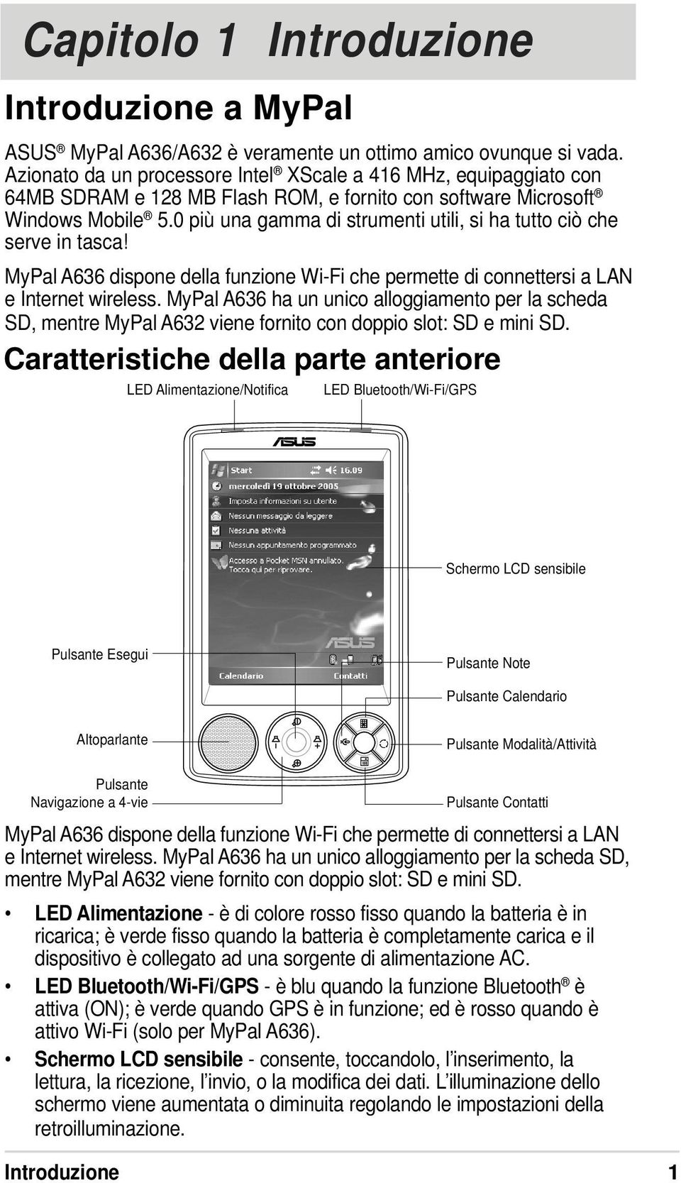 0 più una gamma di strumenti utili, si ha tutto ciò che serve in tasca! MyPal A636 dispone della funzione Wi-Fi che permette di connettersi a LAN e Internet wireless.