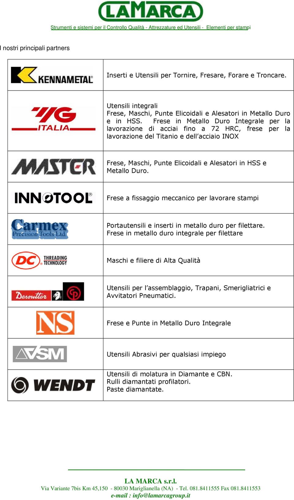 Frese a fissaggio meccanico per lavorare stampi Portautensili e inserti in metallo duro per filettare.