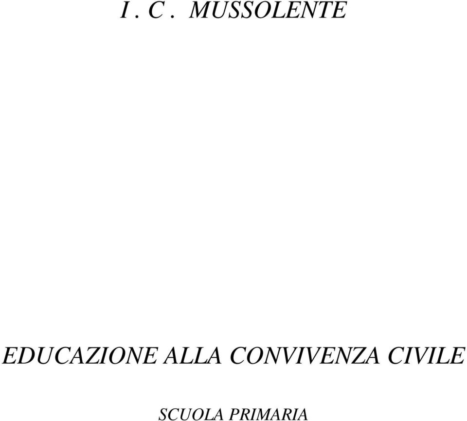 EDUCAZIONE ALLA