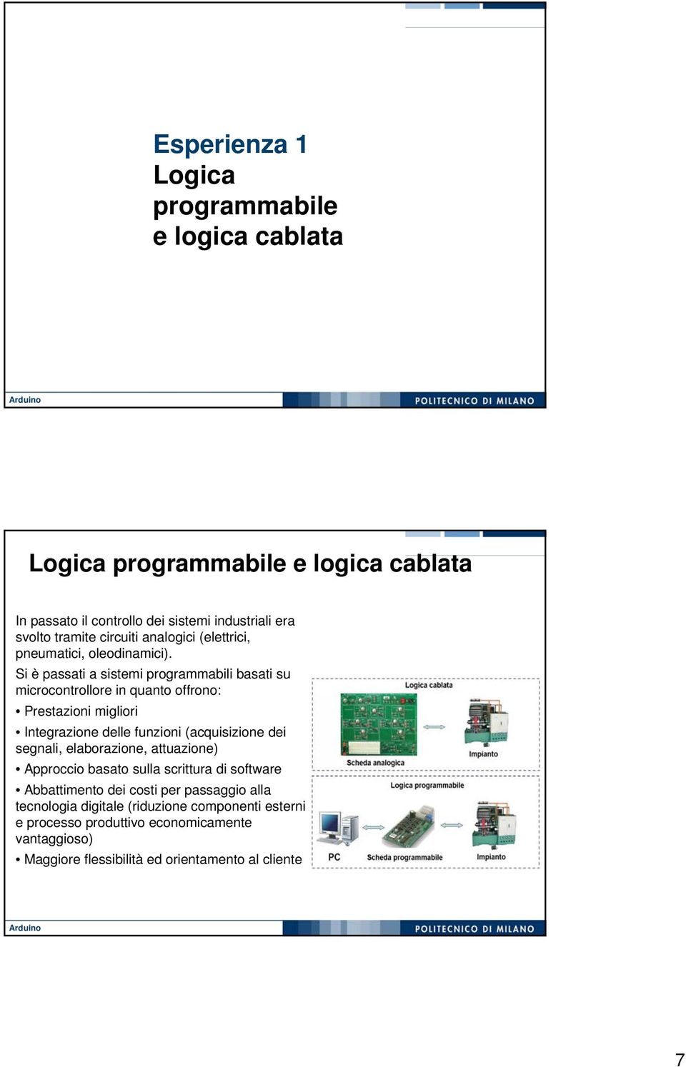 Si è passati a sistemi programmabili basati su microcontrollore in quanto offrono: Prestazioni migliori Integrazione delle funzioni (acquisizione dei segnali,