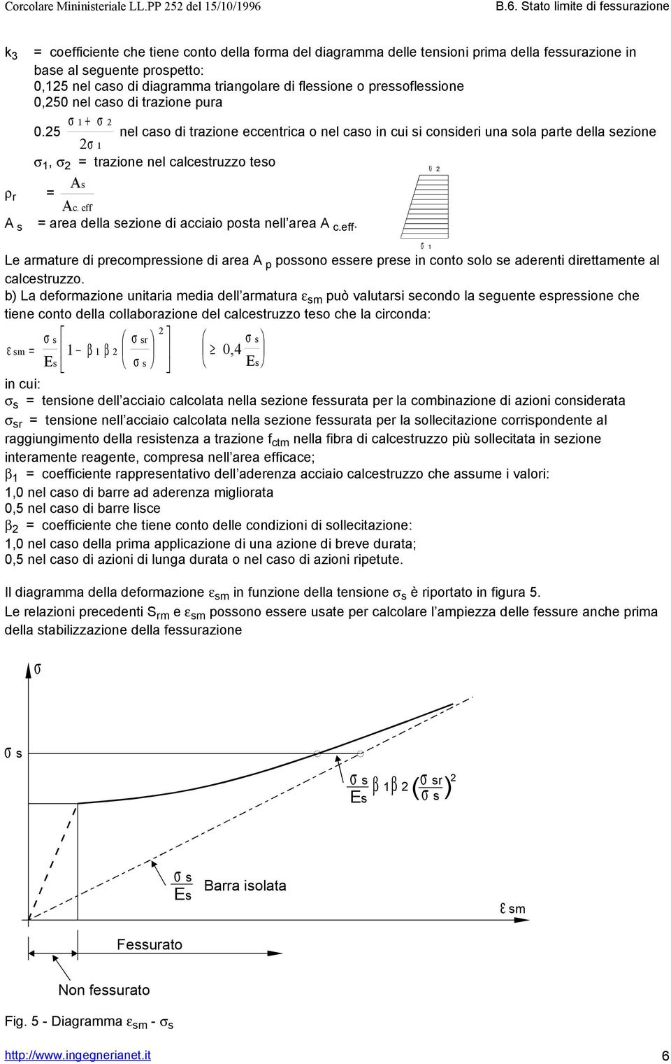 flessione o pressoflessione 0,250 nel aso di trazione pura 0.