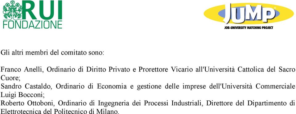 gestione delle imprese dell'università Commerciale Luigi Bocconi; Roberto Ottoboni, Ordinario di