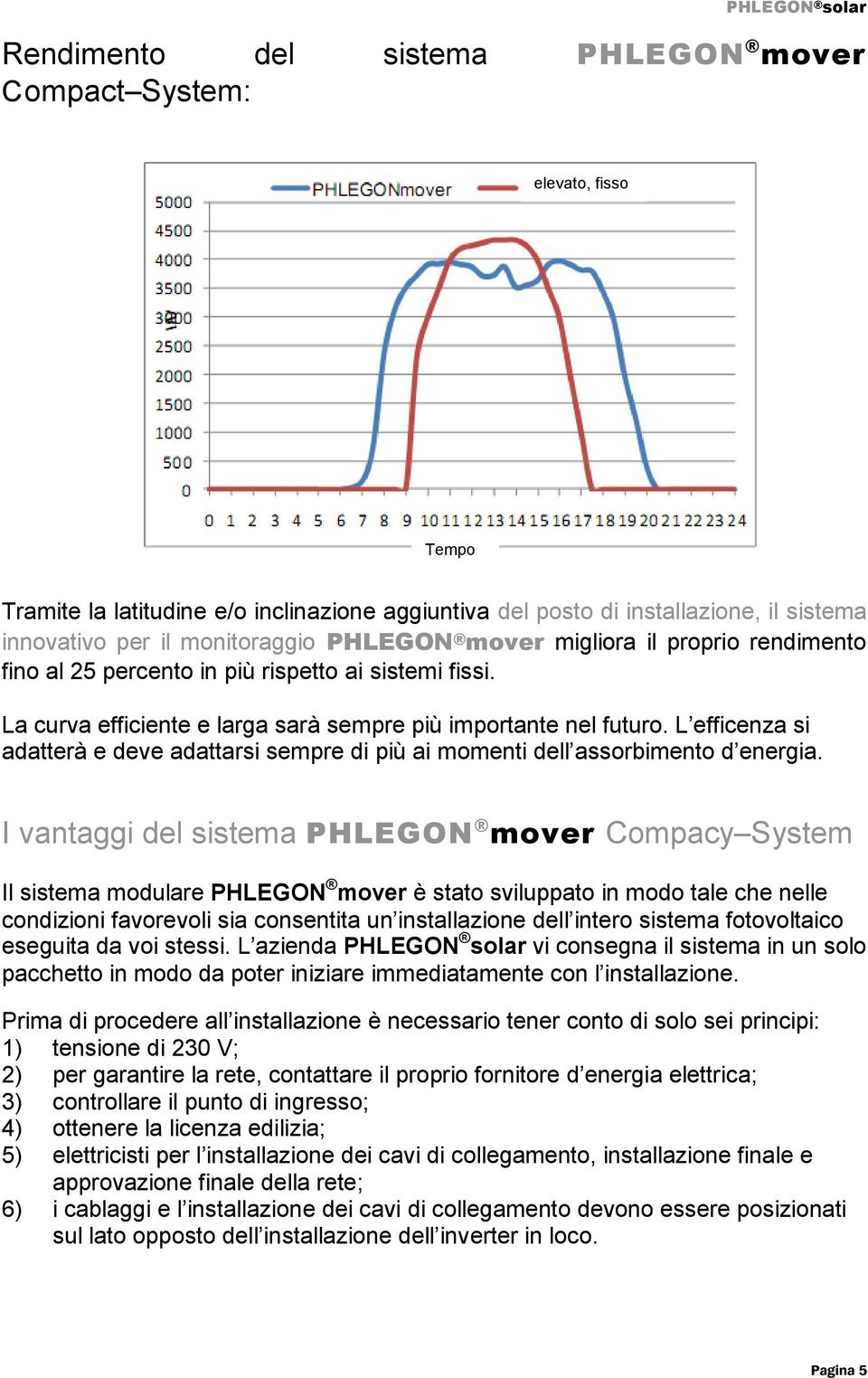 L efficenza si adatterà e deve adattarsi sempre di più ai momenti dell assorbimento d energia.