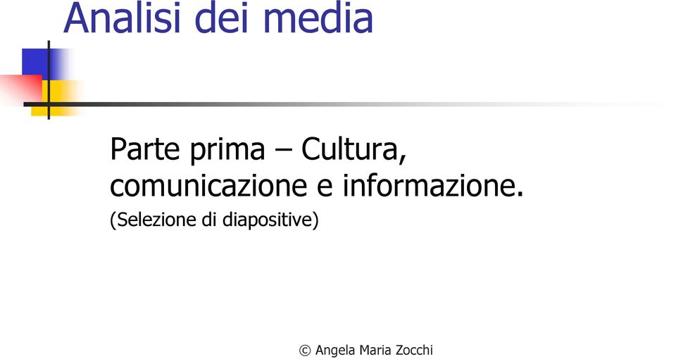 comunicazione e