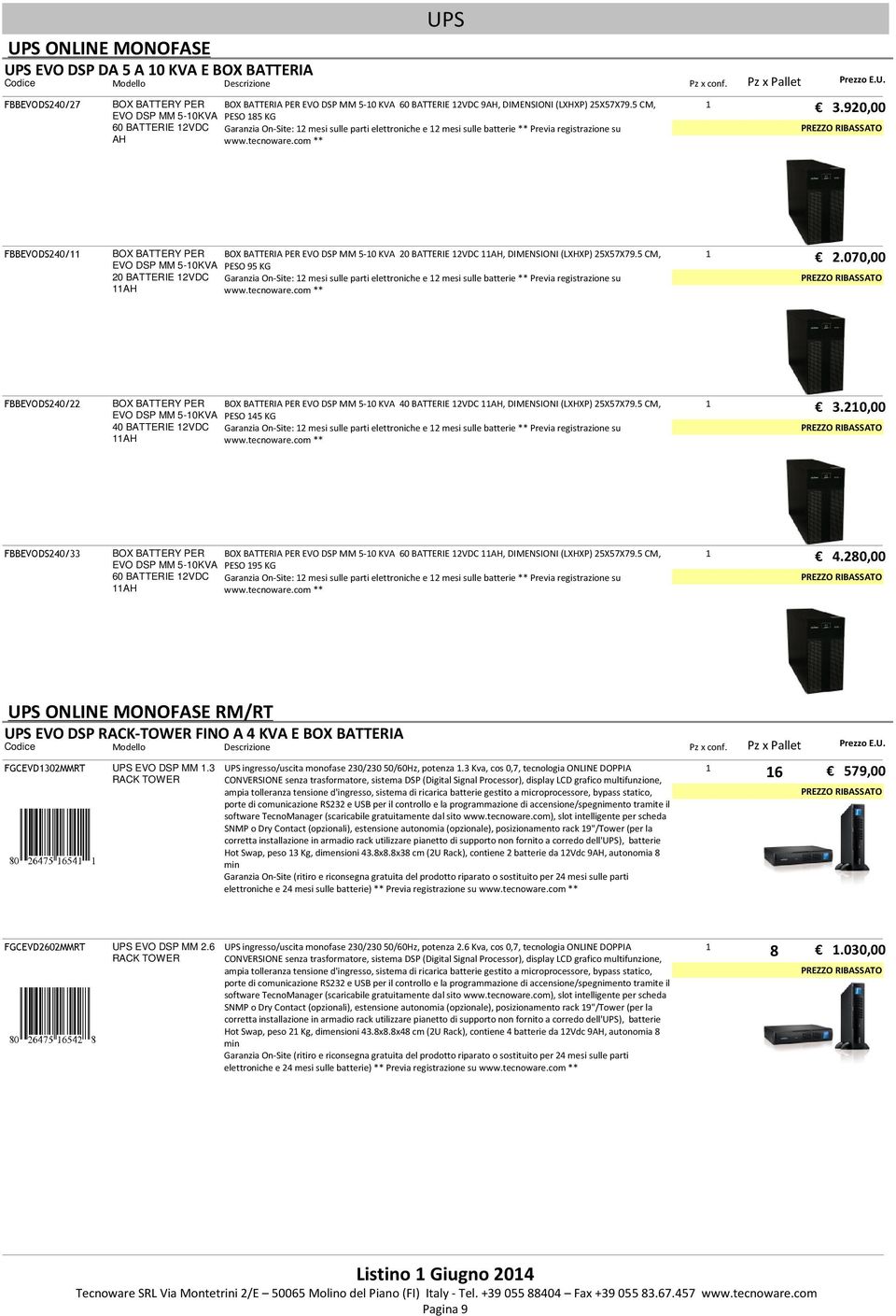 92, FBBEVODS24/ EVO DSP MM 5-KVA 2 BATTERIE 2VDC AH BOX BATTERIA PER EVO DSP MM 5- KVA 2 BATTERIE 2VDC AH, DIMENSIONI (LXHXP) 25X57X79.