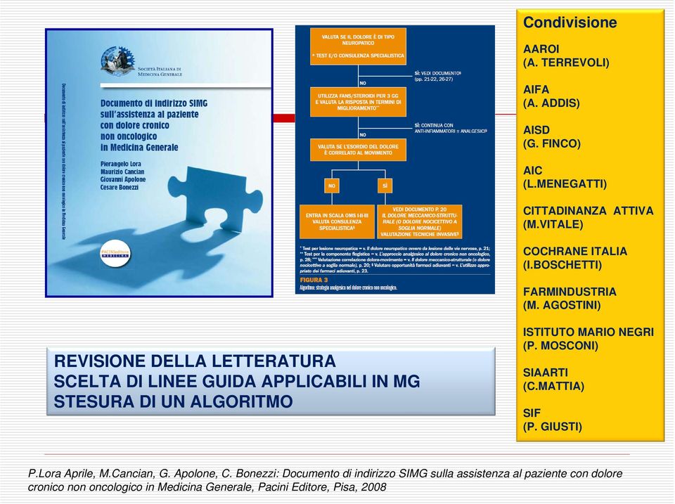 AGOSTINI) REVISIONE DELLA LETTERATURA SCELTA DI LINEE GUIDA APPLICABILI IN MG STESURA DI UN ALGORITMO ISTITUTO MARIO NEGRI (P.