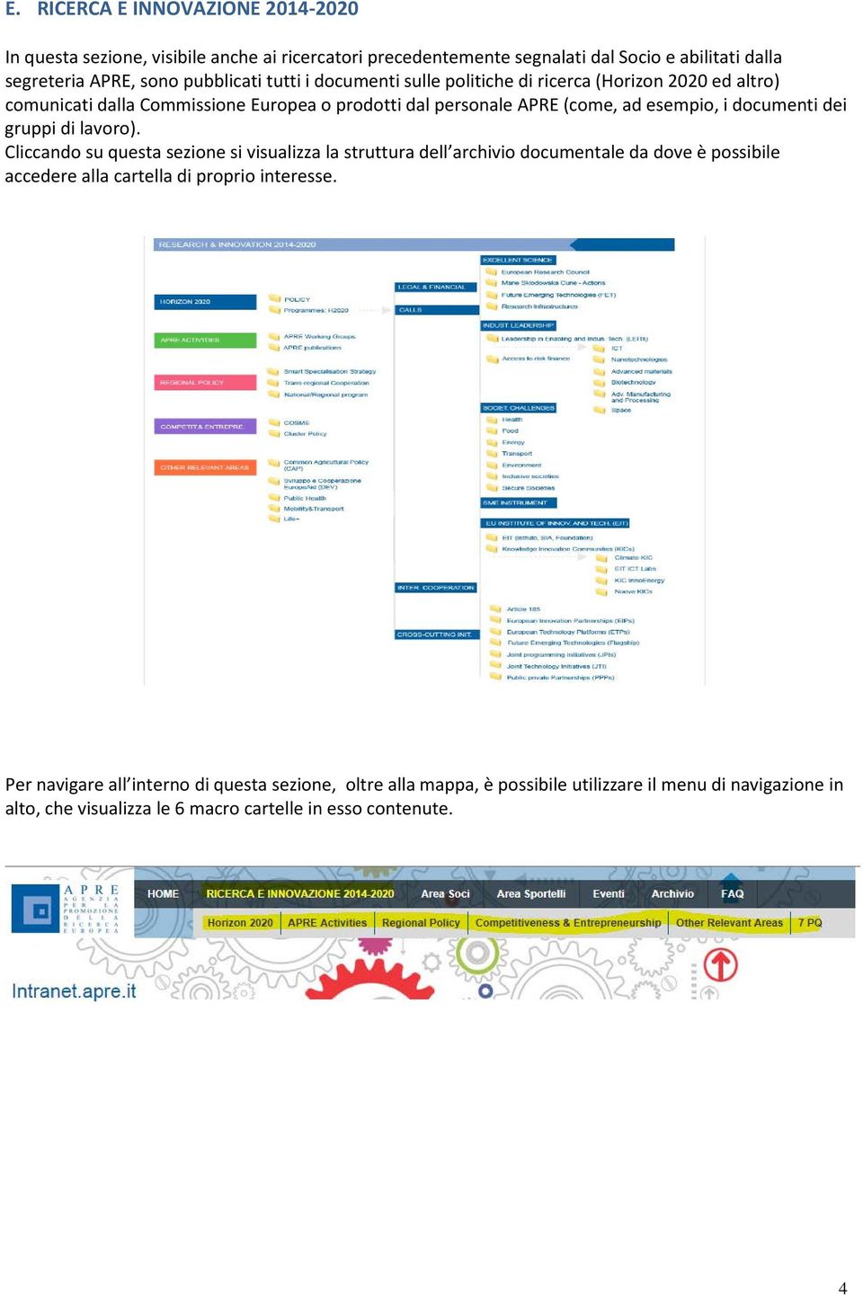 documenti dei gruppi di lavoro).