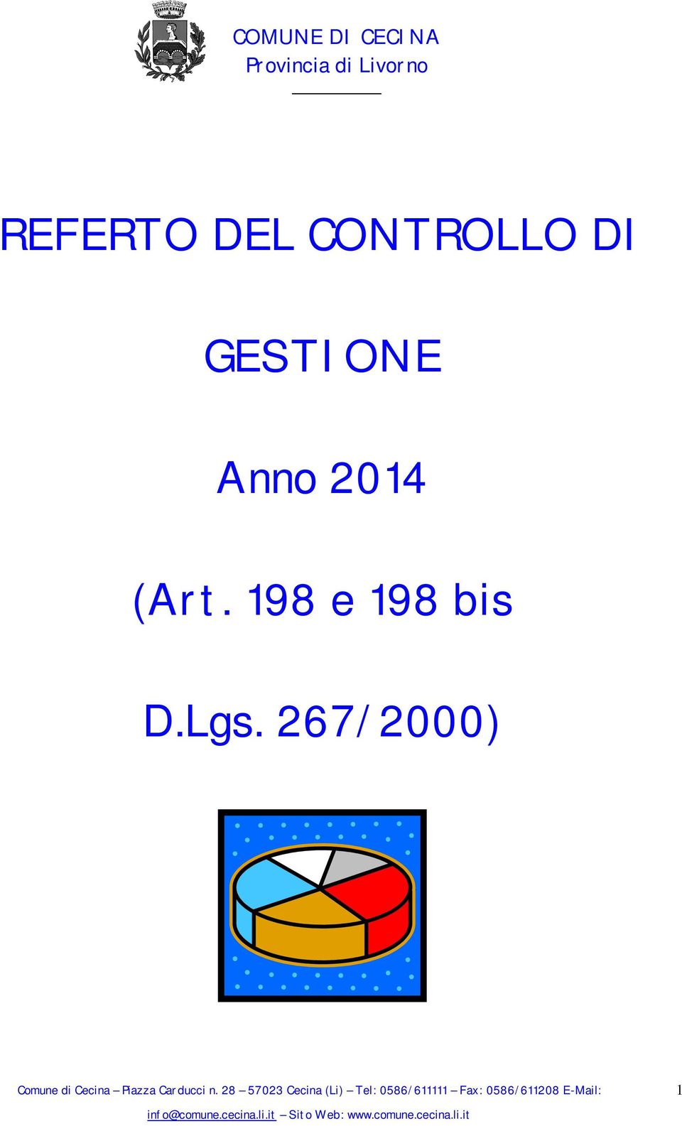 DI GESTIONE Anno 2014 (Art.