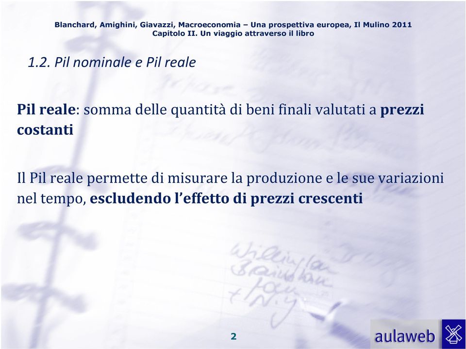 Pil reale permette di misurare la produzione e le sue