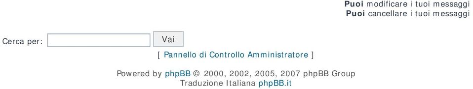 Pannello di Controllo ] Powered by phpbb 2000,