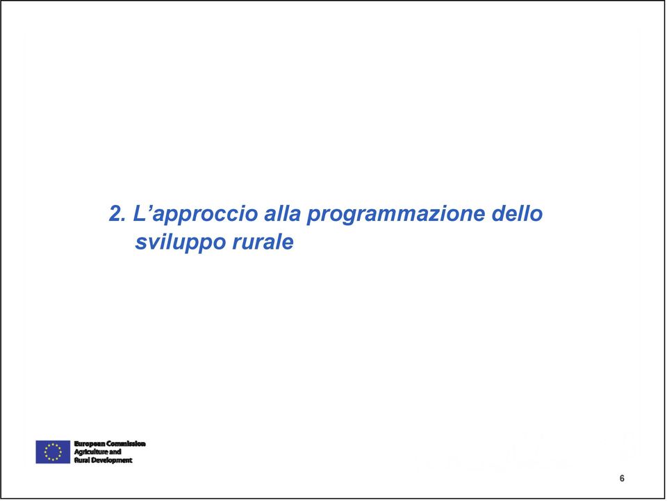 programmazione dello sviluppo