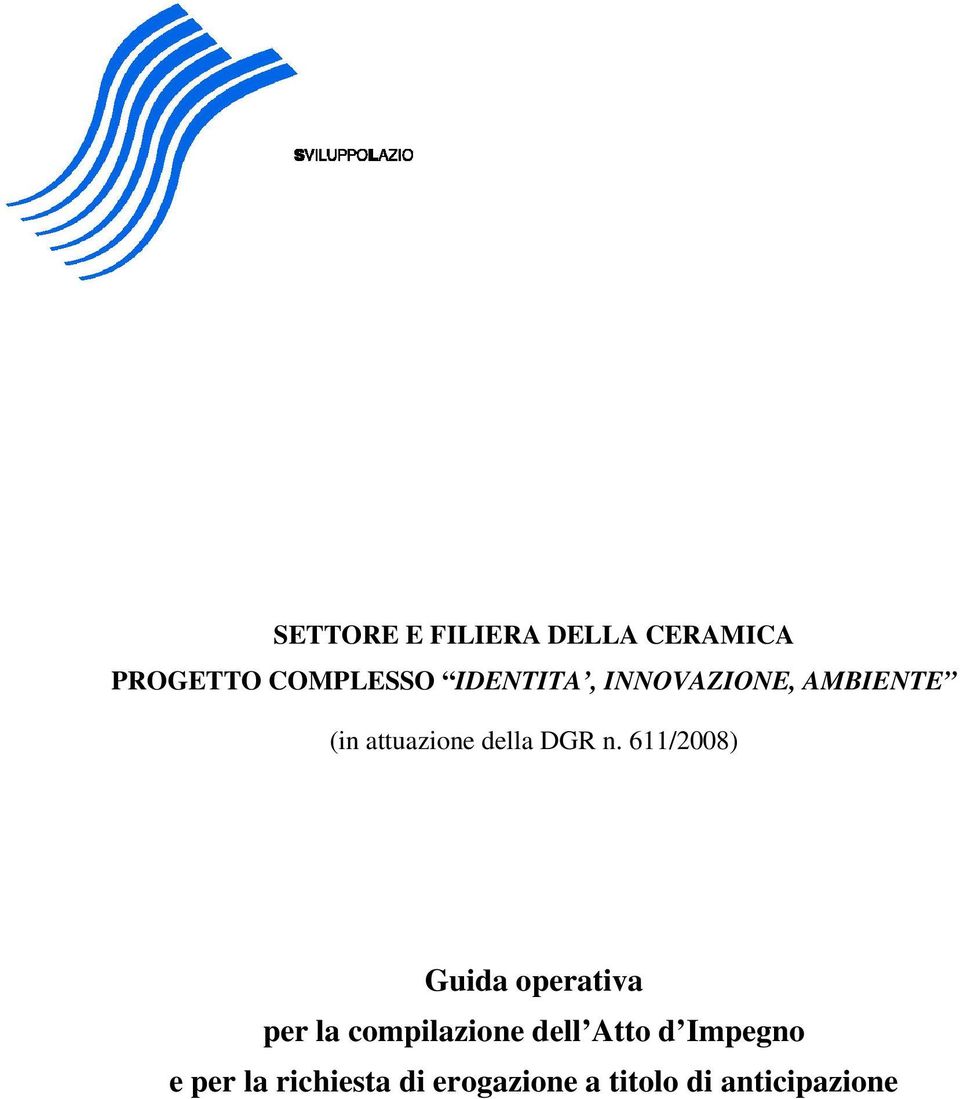 611/2008) Guida operativa per la compilazione dell