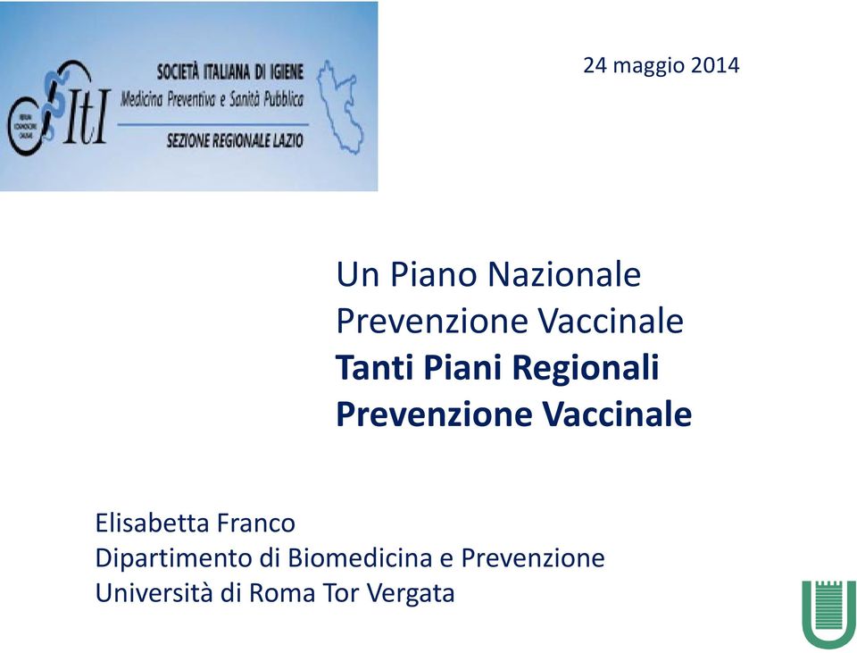 Vaccinale Elisabetta Franco Dipartimento di