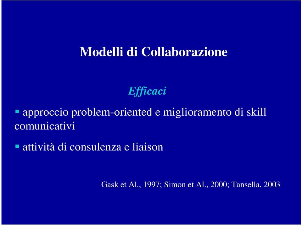 comunicativi attività di consulenza e liaison