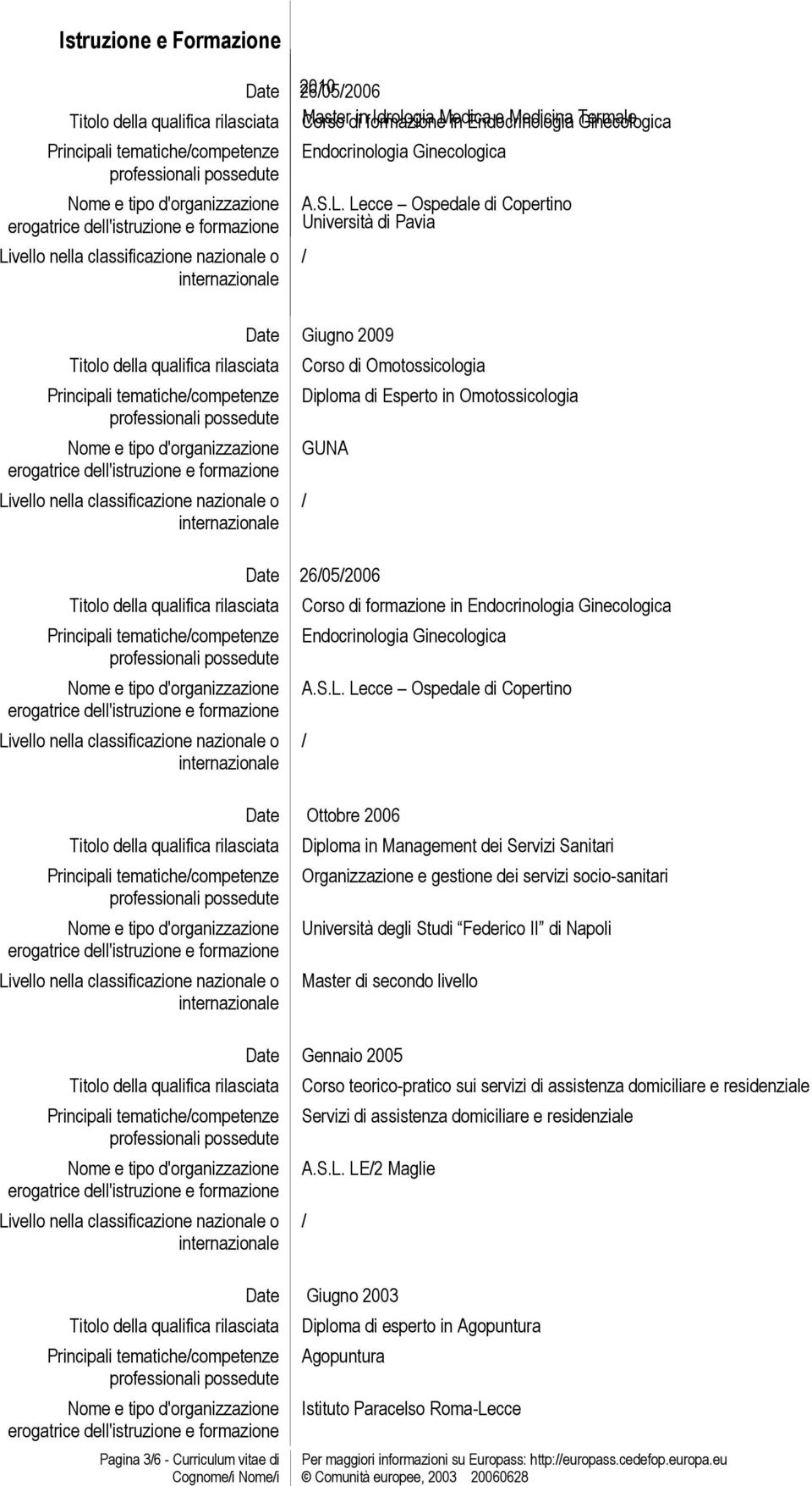 Endocrinologia Ginecologica A.S.L.