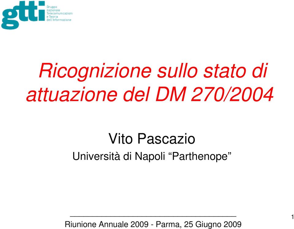 270/2004 Vito Pascazio