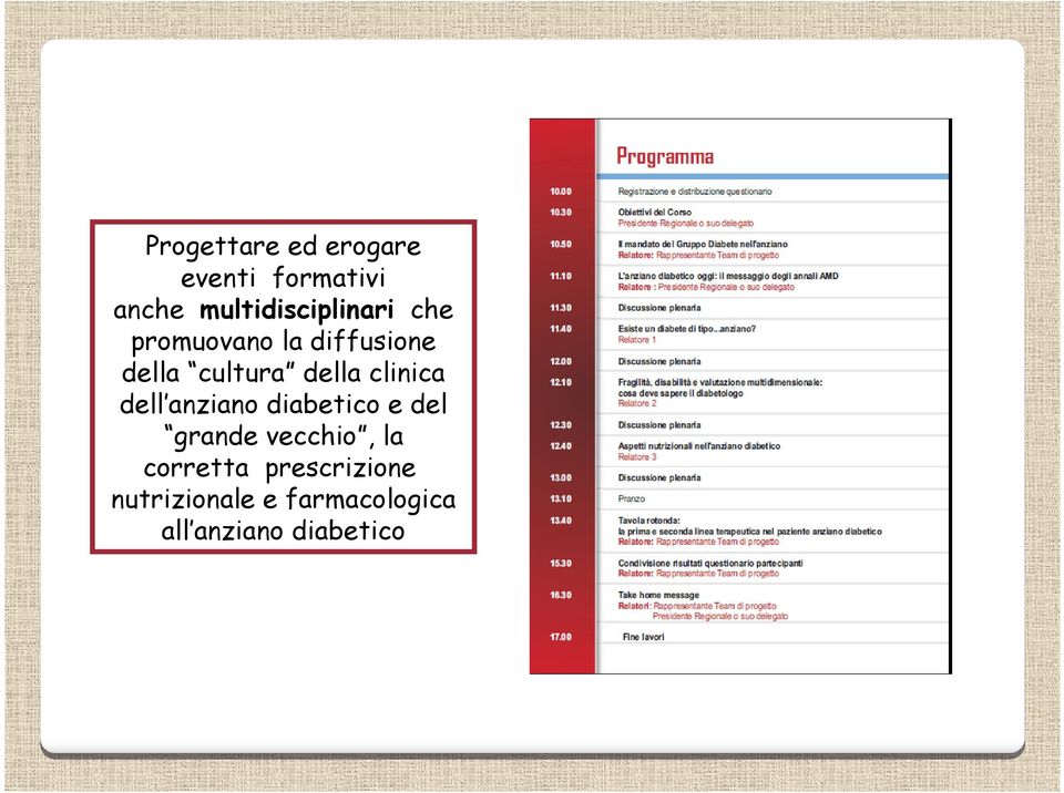 cultura della clinica dell anziano diabetico e del grande