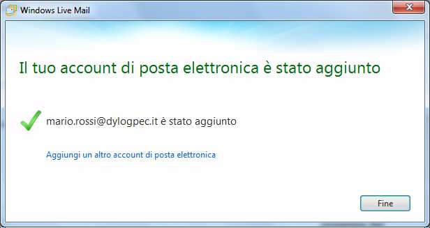 .. 995 Autenticazione:... testo non crittografato Nome Utente:... nomecasella@dylogpec.it Indirizzo Server di Posta in Uscita:... smtps.dylogpec.it Numero della Porta del Server di posta in uscita (SMTP):.