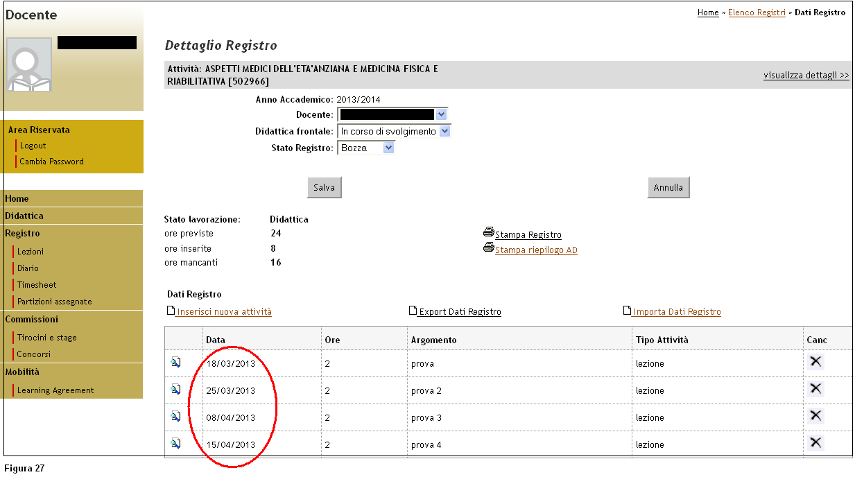 Importare con il tasto Sfoglia il file in formato.excel salvato e cliccare su Importa. Si apre una schermata di riepilogo del processo di import e dell avvenuto trasferimento di dati.